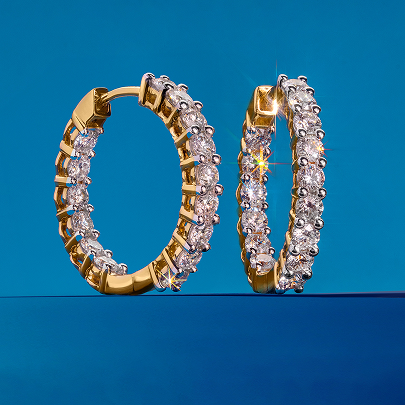 kolczyki z diamentami